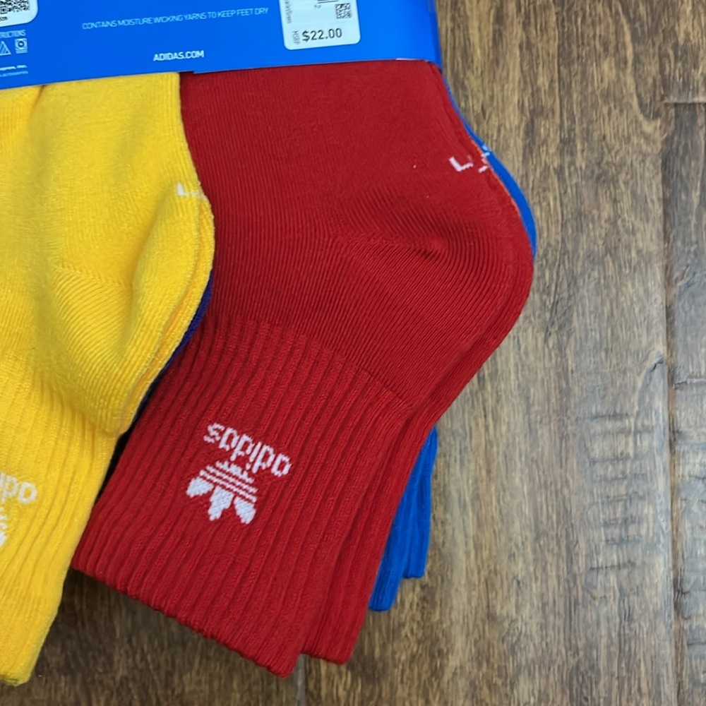 Adidas Originals Quarter Multi Sport Socks 6 Pack - Picture 12 of 17